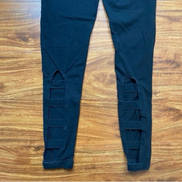 Pink Victoria's Secret Yoga Womens Black Soft High Waist Cutout Leggings Size XS - Picture 6 of 16